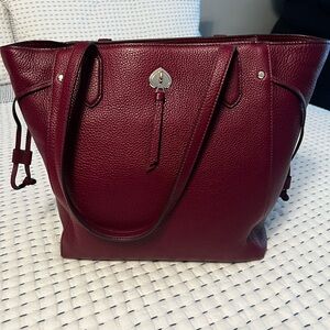 Kate Spade Deep Red Leather Tote